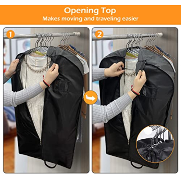 MISSLO Heavy Duty Garment Bags Large Capacity for Travel