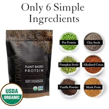 Truvani Vegan Pea Protein Powder - Delicious & Clean Protein