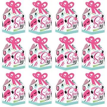 Spa Day Favor Gift Boxes - Set of 12 Cute Boxes
