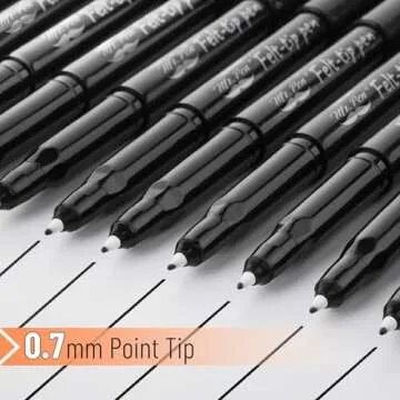 Mr. Pen- Pens, Felt Tip Pens, Black Pens, 12 Pack, Fast Dry, No Smear, Fine Point Pens Black, Black Felt Tip Pens, Bible Journaling Pens, Felt Pens, Planner Markers, Pens for Journaling