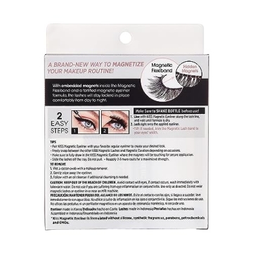 KISS Magnetic Eyeliner & Lash Kit, Charm, Effortless Beauty Solution