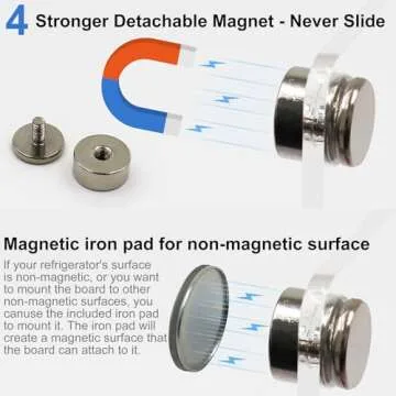 Acrylic Magnetic Chore Chart for Kids Teens Adult Family, Clear Dry Erase Acrylic Chore Chart for Fridge, Responsibility Reward Chore Board for Refrigerator 12"x8" Daily/Weekly to Do List White Board