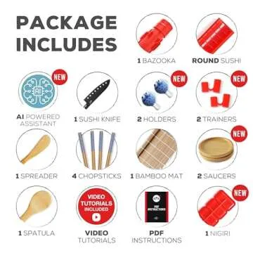 AYA Sushi Making Kit with Video Tutorials and Tools