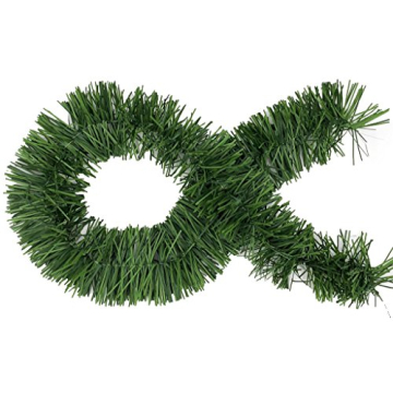 50 Foot Garland | Christmas Garland for Christmas Decorations Indoor or Outdoor | Non-Lit Soft Garland Christmas Decorations | Green Holiday Decor | Home Garden Artificial Greenery (1, 50 FT)