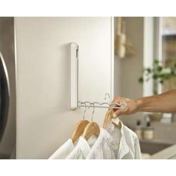 Joseph Joseph Orderly Foldaway Clothes Rail, Clothes Dryer, Laundry Ironing Drying Rack, Holds up to 5 Hangers