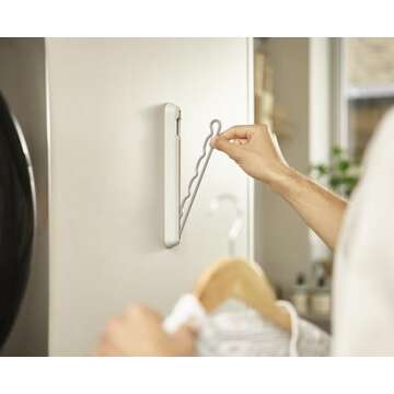 Joseph Joseph Orderly Foldaway Clothes Rail, Clothes Dryer, Laundry Ironing Drying Rack, Holds up to 5 Hangers