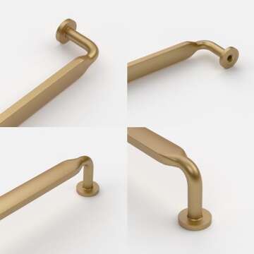 Elegant ROMATEE Dark Champagne Bronze Cabinet Pulls for Home