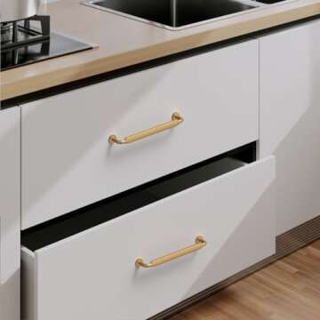 Elegant ROMATEE Dark Champagne Bronze Cabinet Pulls for Home