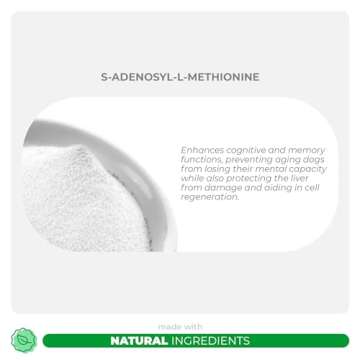 Same for Dogs - 120 Chewable Tablets - S-Adenosyl-L-Methionine, Liver Supplement - Brain Health, Promotes Cognitive Support, Liver Support