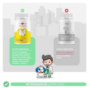 Same for Dogs - 120 Chewable Tablets - S-Adenosyl-L-Methionine, Liver Supplement - Brain Health, Promotes Cognitive Support, Liver Support