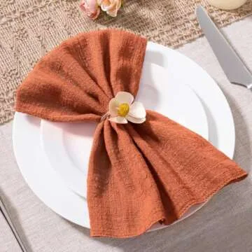 Stylish MLMW Terracotta Cloth Napkins for All Occasions