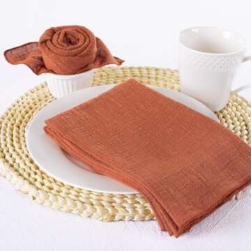 Stylish MLMW Terracotta Cloth Napkins for All Occasions