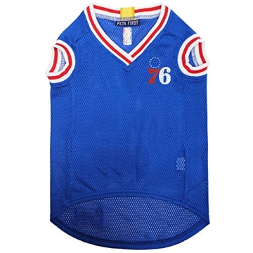 Pets First NBA Philadelphia 76ers Dog Jersey - Perfect for Any Pet