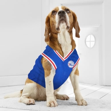 Pets First NBA Philadelphia 76ers Dog Jersey - Perfect for Any Pet