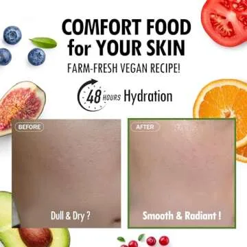 FARMSKIN Organic Face Mask, 12 pcs - Hydrating, Moisturizing, Brightening, Soothing, Cruelty-Free