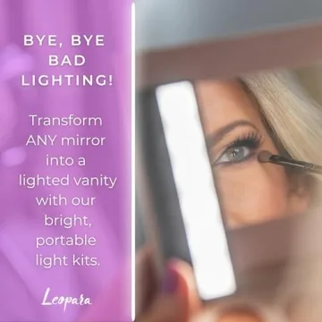 Leopara Duo Portable Makeup Lighting - Travel Ready!