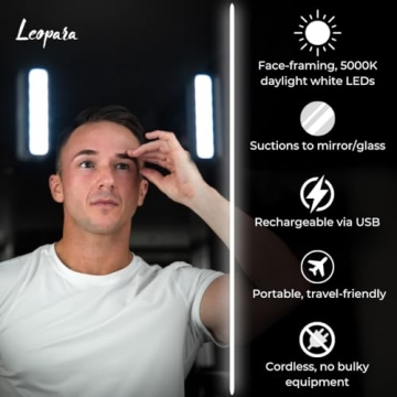 Leopara Duo Portable Makeup Lighting - Travel Ready!