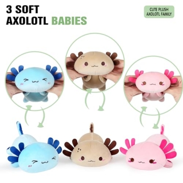 Charming 4Pc Axolotl Stuffed Animal Set for Kids