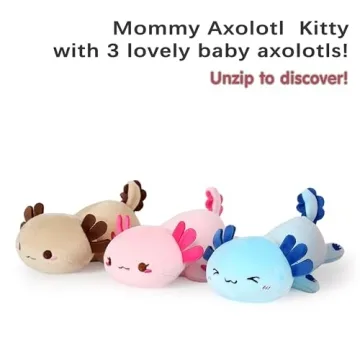 Charming 4Pc Axolotl Stuffed Animal Set for Kids