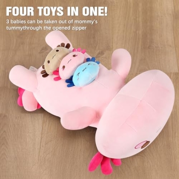 Charming 4Pc Axolotl Stuffed Animal Set for Kids