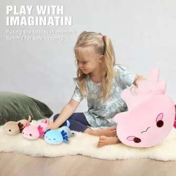 Charming 4Pc Axolotl Stuffed Animal Set for Kids
