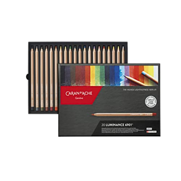 Caran D'ache Luminance 20-Piece Colored Pencil Set