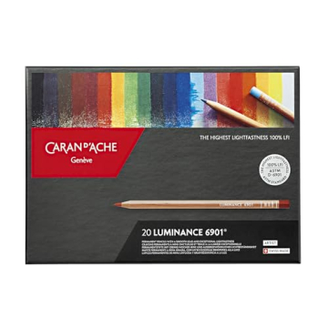 Caran D'ache Luminance 20-Piece Colored Pencil Set