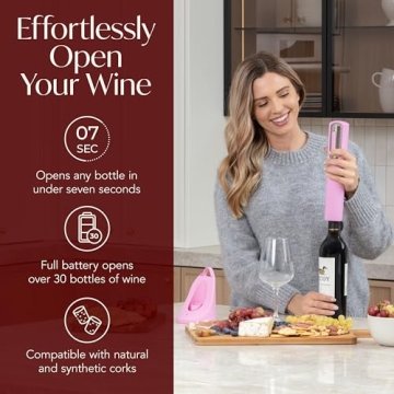 Rechargeable Electric Wine Bottle Opener for Easy Cork Removal