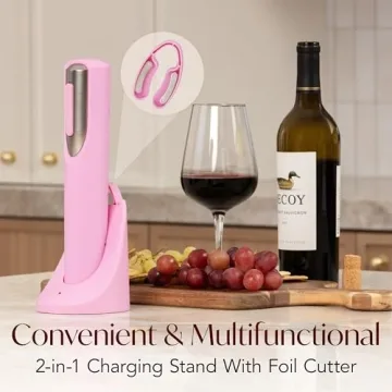 Rechargeable Electric Wine Bottle Opener for Easy Cork Removal