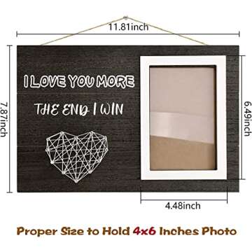 Romantic Picture Frame for Weddings and Anniversaries