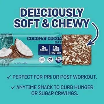 Hungry Buddha Vegan Protein Bars - Low Sugar & Gluten Free