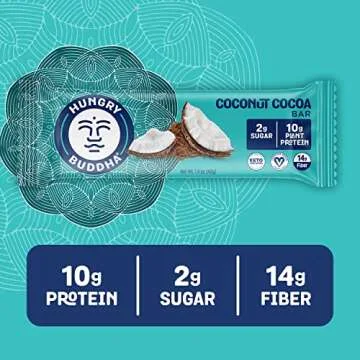 Hungry Buddha Vegan Protein Bars - Low Sugar & Gluten Free