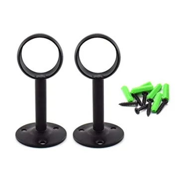 Stylish SDTC Curtain Rod Ceiling-Mount Brackets - 2 Pack