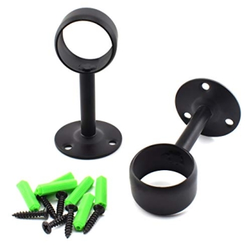 Stylish SDTC Curtain Rod Ceiling-Mount Brackets - 2 Pack