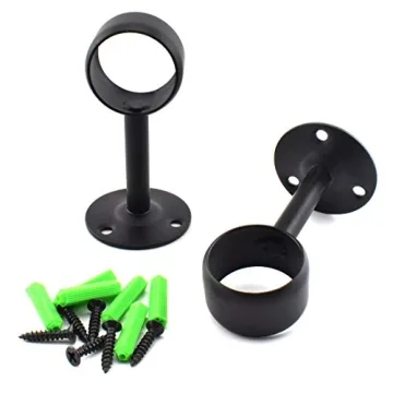 Stylish SDTC Curtain Rod Ceiling-Mount Brackets - 2 Pack