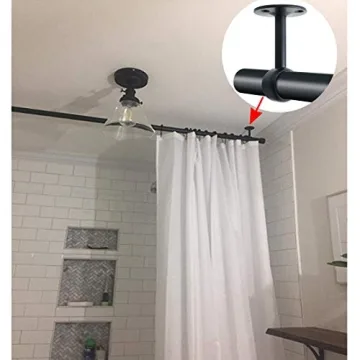 Stylish SDTC Curtain Rod Ceiling-Mount Brackets - 2 Pack