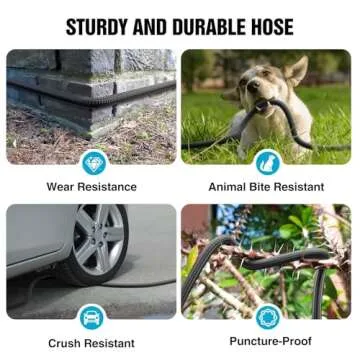 Lightweight Non-Expandable 50ft Garden Hose for All Uses