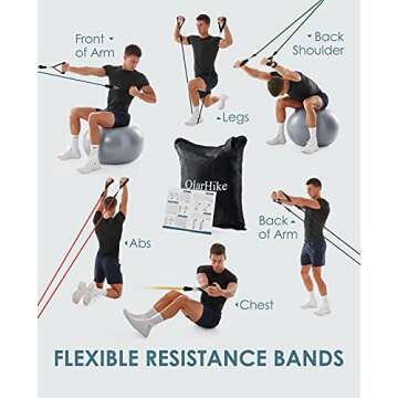 OlarHike Resistance Bands Set for Home Workouts