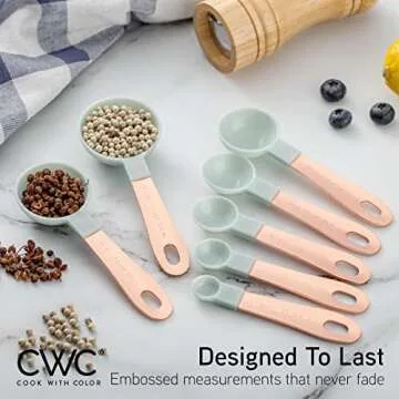 Vibrant Cook with Color Measuring Cups & Spoons Set