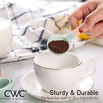 Vibrant Cook with Color Measuring Cups & Spoons Set