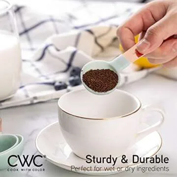 Vibrant Cook with Color Measuring Cups & Spoons Set