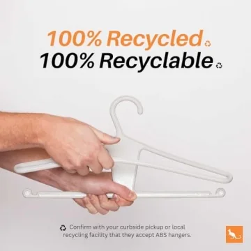 Kangaroo™ Recycled Clothing Hangers - Eco-Friendly & Durable