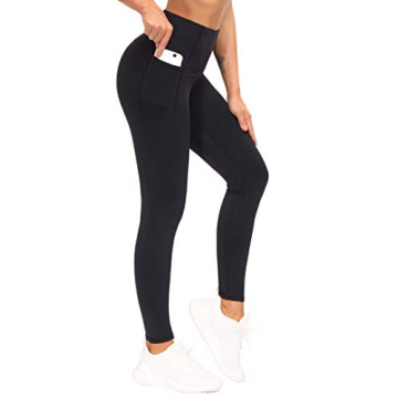 THE GYM PEOPLE Tummy Control Workout Leggings with Pockets High Waist Athletic Yoga Pants for Women ...