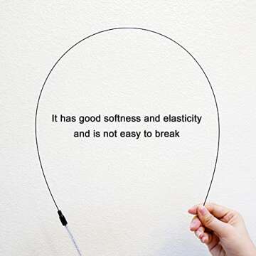 TTcat Cat Wand Toys, Interactive Bird Cat Toy Set,35'' Flexible Steel Wire and 4Pcs Cat Feather Refills,Cat Teaser Toy Cat Wand Toys for Indoor Cat and Kitten.