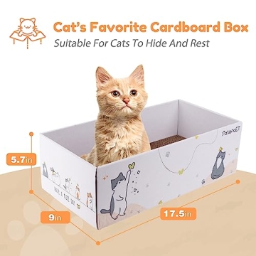 PatiencET 4 Pack Cat Scratch Pad for Indoor Cats