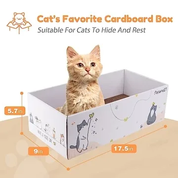 PatiencET 4 Pack Cat Scratch Pad for Indoor Cats