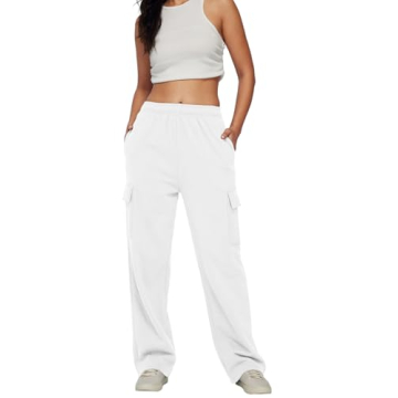 Stylish AUTOMET Womens Cargo Sweatpants with Pockets