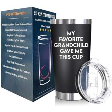 NewEleven Gifts For Grandpa - Grandpa Gifts From Granddaughter, Grandson - Unique Birthday Present I...