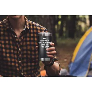 NewEleven 20 Oz Tumbler for Grandpa - Funny Gift Idea