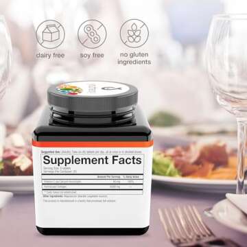 Youtheory Advanced Collagen - 6,000 mg Collagen - with Vitamin C - for Hair, Skin & Nails* - Collagen Supplements for Women and Men - 120 Tablets